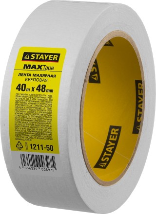 Малярная лента STAYER &quot;MASTER&quot;, креповая, 48мм х 40м 1211-50 купить в Уфе
