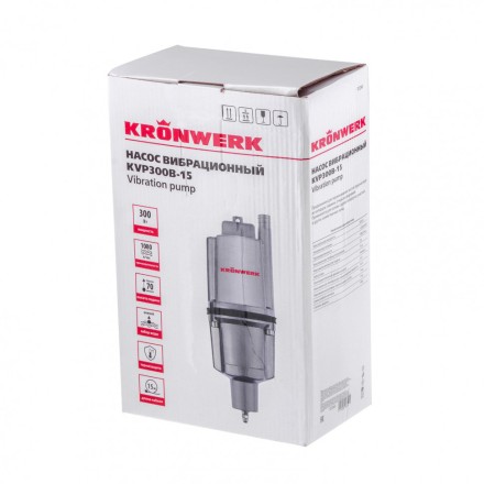 Вибрационный насос Kronwerk KVP300B-15 нижний забор 97240 купить в Уфе