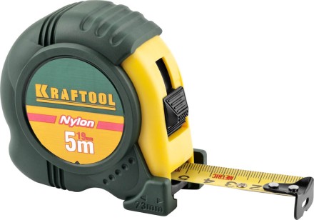 Рулетка KRAFTOOL &quot;EXPERT&quot; с нейлоновым покрытием, обрезин корпус, 5/19мм 34122-05-19_z01 купить в Уфе