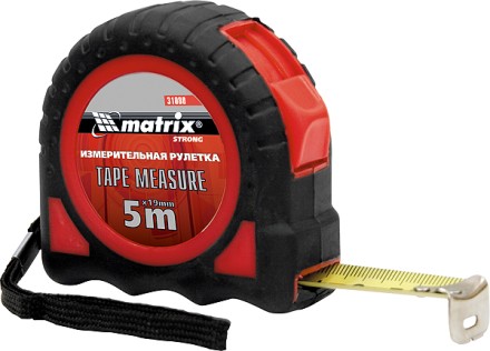 Рулетка Target 7,5 м * 25 автоматическая фиксация обрезиненный корпус  MATRIX 31083 купить в Уфе