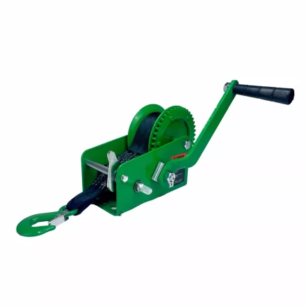 Лебедка ручная барабанная HITCH HW 900 900 кг лента 10 м (SZ073177) купить в Уфе