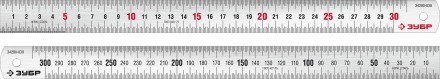 ЗУБР Про-30, длина 0.30 м, усиленная нержавеющая линейка, Профессионал (34280-030) купить в Уфе