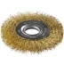 ЗУБР &quot;ПРОФЕССИОНАЛ&quot;. Щетка дисковая для УШМ, витая стальная латунированная проволока 0,3мм, 100х22мм 35187-100_z01 купить в Уфе