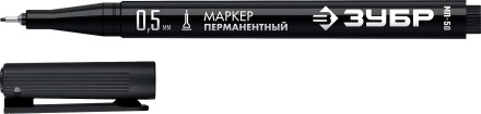 ЗУБР МП-50 черный, 0.5 мм перманентный маркер (06321-2) купить в Уфе