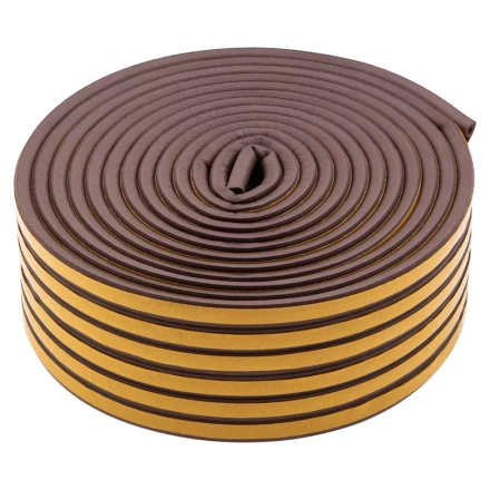 Уплотнитель резиновый, 24 м, профиль &quot;P&quot;, коричневый Сибртех 88902 купить в Уфе