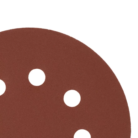 Круг абразивный на ворсовой подложке под &quot;липучку&quot;, перфорированный, P 320, 125 мм, 5 шт Сибртех 738137 купить в Уфе