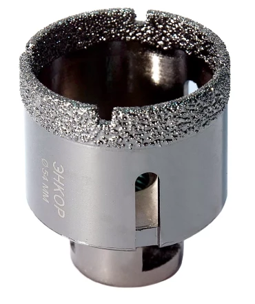Коронка алмазная по керамограниту D 54 мм для УШМ сух. рез Энкор 48312 купить в Уфе