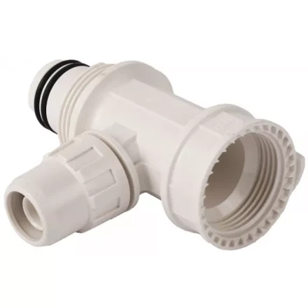 Коллектор ЗУБР &quot;ШиреФит&quot; сборный &quot;внутренняя резьба - штуцер с гайкой - штуцер с гайкой&quot;, 20мм-16мм-20мм 51516-20-16-20 купить в Уфе