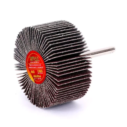 Круг MESSER шлифовальный лепестковый с оправкой (на шпильке) 60х30х6  #60 купить в Уфе