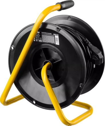 Удлинитель на катушке &quot;MS 207&quot;, 40 м, 2200 Вт, 4 гнезда, ПВС 2x0,75 мм2, STAYER 55073-40 купить в Уфе