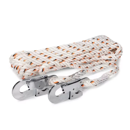 Канат спасательный КВТ КСЛ-10-2 с двумя карабинами (77524) купить в Уфе