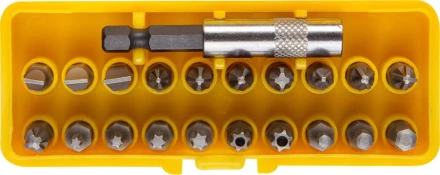 Набор STAYER Биты &quot;MASTER&quot; POCKET с адаптером в пластмассовом боксе, 21 предмет 2-26087-H21 купить в Уфе