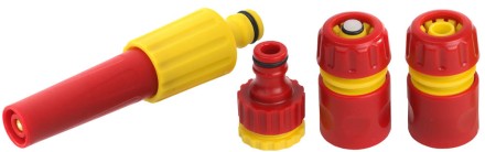 Набор GRINDA &quot;CLASSIC Quick-Connection System&quot; поливочный пластиковый: наконечник регулир,2 соединителя, адаптер внешний 8-427286_z01 купить в Уфе