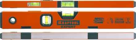 Уровень KRAFTOOL &quot;PROKRAFT-M&quot; коробч. магнит., 2 ампулы, 0,5 мм/м, 400мм 34712-040_z01 купить в Уфе