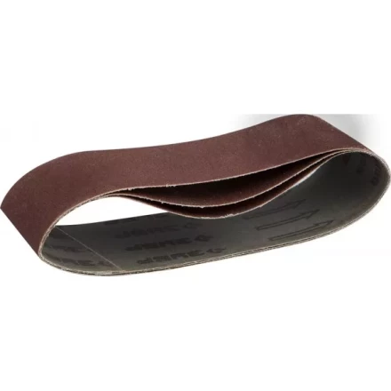 Лента шлифовальная бесконечная ЗУБР &quot;МАСТЕР&quot; на тканевой основе, для ЛШМ, P180, 75х533мм, 3шт 35542-180 купить в Уфе