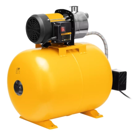 Насосная станция Denzel 97311, PSL1100X, 1100 Вт, 3600 л/ч, ресивер 50 л, подъем 45 м, нержавейка купить в Уфе