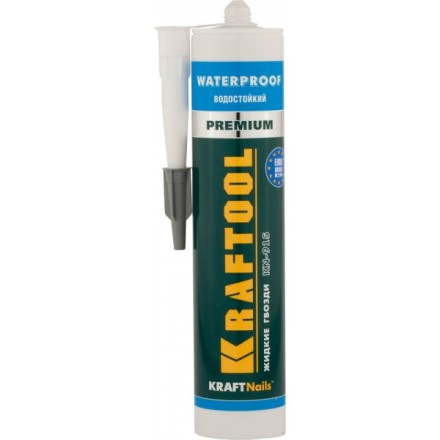 Клей монтажный KRAFTOOL KraftNails Premium KN-915, водостойкий с антисептиком, для ванн и душевых, 310мл 41345_z01 купить в Уфе