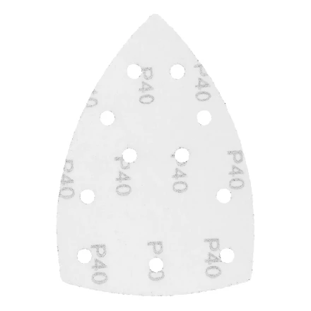 Треугольник абразивный на ворc. подложке под &quot;липучку&quot;, перф., P 40, 150х150х100 мм, 5 шт. Denzel 738577 купить в Уфе