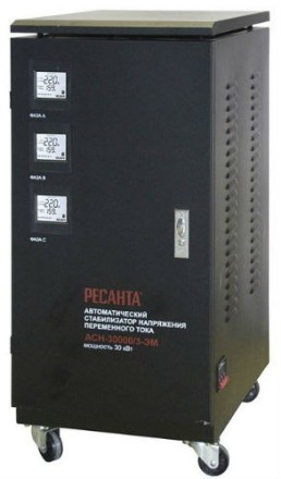 Стабилизатор трехфазный РЕСАНТА АСН-30000/3-ЭМ купить в Уфе