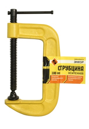 Струбцина усиленная тип G 100 мм Энкор 48402 купить в Уфе