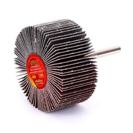 Круг MESSER шлифовальный лепестковый с оправкой (на шпильке) 60х30х6  #80 купить в Уфе