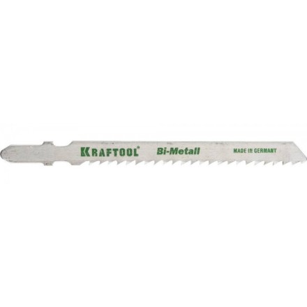 Полотна KRAFTOOL, T127DF, для эл/лобзика, Bi-Metall, по мягкому металлу (3-15мм), EU-хвост., шаг 3мм, 75мм, 2шт 159556-3 купить в Уфе