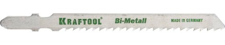 Полотна KRAFTOOL, T127DF, для эл/лобзика, Bi-Metall, по мягкому металлу (3-15мм), EU-хвост., шаг 3мм, 75мм, 2шт 159556-3 купить в Уфе