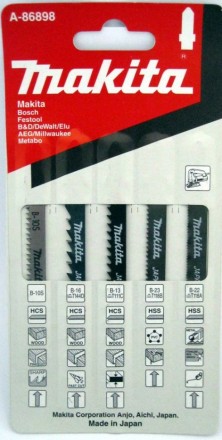 Набор полотен Makita A-86898 для лобзиков универсальный купить в Уфе