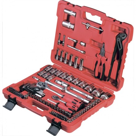 Набор слесарно-монтажный с квадратами 1/4&quot;, 1/2&quot; и 5/16&quot;, 117 предм  MATRIX PROFI 13587 купить в Уфе