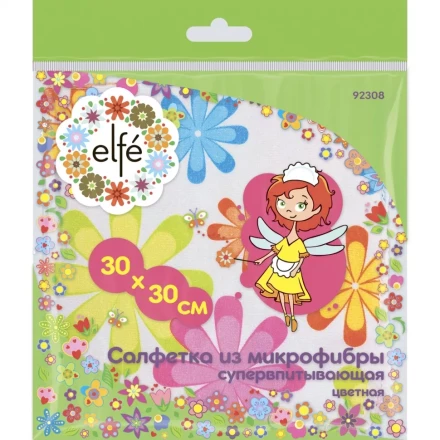 Салфетки из микрофибры цветная 300х300 мм Elfe 92308 купить в Уфе