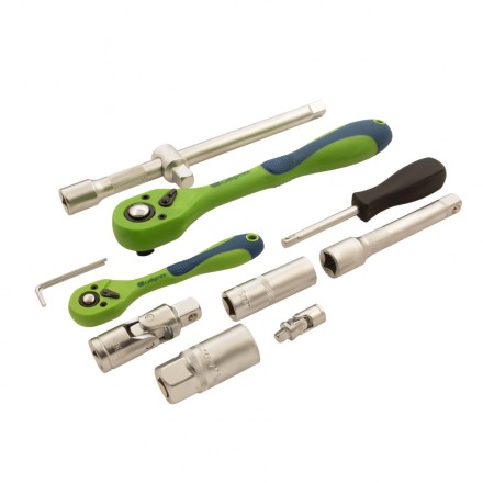 Набор инструментов 108 предметов, CrV, 1/2&quot;, 1/4&quot; Сибртех 13511 купить в Уфе