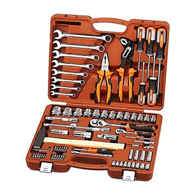 Универсальный набор инструмента 1/2 DR и 1/4 DR с 12-гранными головками 1/2 DR и 77 шт ОМТ77S12 OMBRA купить в Уфе