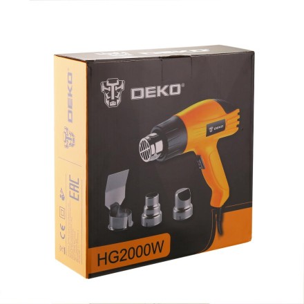 Фен строительный DEKO HG2000W, 063-4166 купить в Уфе