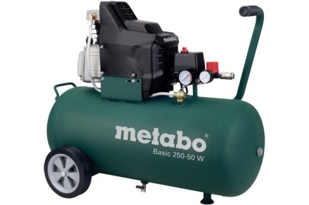 Компрессор безмасляный поршневой прямой привод Metabo Basic 250-50 W OF купить в Уфе