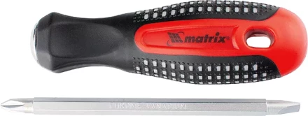 Отвертка комбинированная Fusion SL6,0 / Ph2 мм CrV 3-х компонентная рукоятка &quot;anti slip&quot; Matrix 11451 купить в Уфе