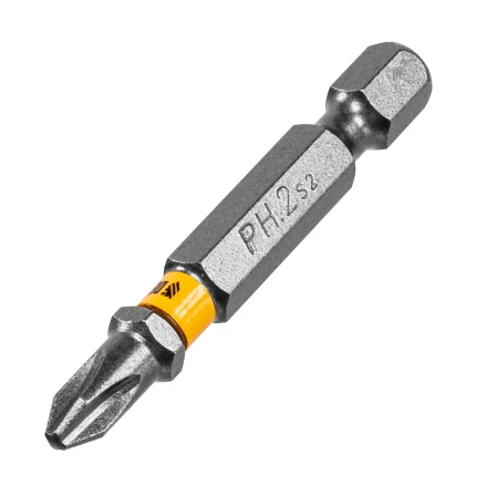 Бита PH2х25, сталь легированная S2, 20 шт., пластиковая коробка, , Е 6,3 Denzel 11681 купить в Уфе