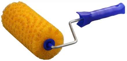 Валик "СТРУКТУРНЫЙ ПОРОЛОН В ГОРОШЕК" малярный в сборе, бюгель 6мм, 80x180мм, STAYER Profi 0367-18 купить в Уфе