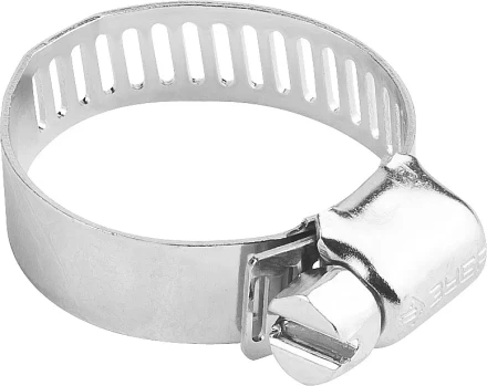 Хомуты ЗУБР "ЭКСПЕРТ", оцинкованные, просечная лента 12 мм, 40-64 мм, 100 шт 37805-040-64-100 купить в Уфе