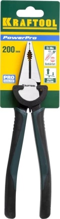 Плоскогубцы KRAFTOOL &quot;PowerPro&quot; комбинированные, CrMo-сталь, покрытие оксидированное с полировкой, 200мм 22001-1-20_z01 купить в Уфе