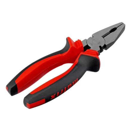 Плоскогубцы комбинированные Matrix, 180 мм, хром-ванадий, двухкомпонентные рукоятки, 17091 купить в Уфе