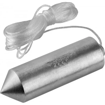 Отвес ЗУБР &quot;МАСТЕР&quot; строительный со шнуром, в пластиковом контейнере, 600 г 0636-600_z01 купить в Уфе