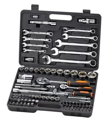 Набор инструментов Кратон TS-18 1/2 1/4 82 предмета 2 28 09 018 купить в Уфе