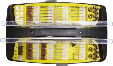 Набор STAYER &quot;MASTER&quot;: Мини-насадки для гравиров машин, в пластик боксе, гибкий вал,штатив, место для гравёра,191 предм 29906-H191 купить в Уфе