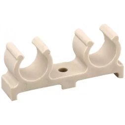 Скоба ЗУБР "ШиреФит" распорная, двойная, для труб 20мм 51583-20