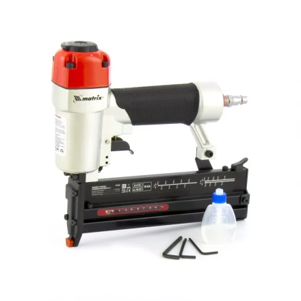 Нейлер-степлер пневматический 2 в 1 гвозди 18GA длина 10-50 мм скобы 18GA длина 13-40 Matrix 57426 купить в Уфе