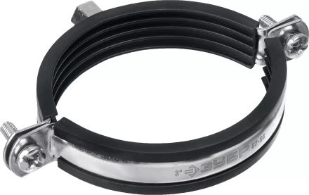 ЗУБР 3, М8/М10, цинк, 10 шт, трубный хомут с гайкой (37880-87-94) купить в Уфе