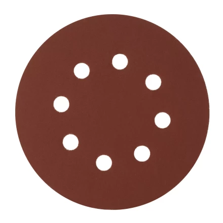 Круг абразивный на ворсовой подложке под &quot;липучку&quot;, перфорированный, P 600, 125 мм, 5 шт Сибртех 738167 купить в Уфе