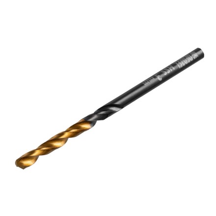 Сверло по металлу, 3 мм, HSS-Tin, Golden Tip, 10 шт. Denzel 717205 купить в Уфе