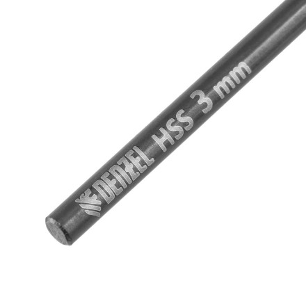 Сверло по металлу, 3 мм, HSS-Tin, Golden Tip, 10 шт. Denzel 717205 купить в Уфе