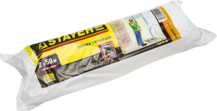 Пленка STAYER &quot;STANDARD&quot; защитная укрывочная, HDPE, в рулоне, 7 мкм, 2 х 50 м 1225-07-50 купить в Уфе